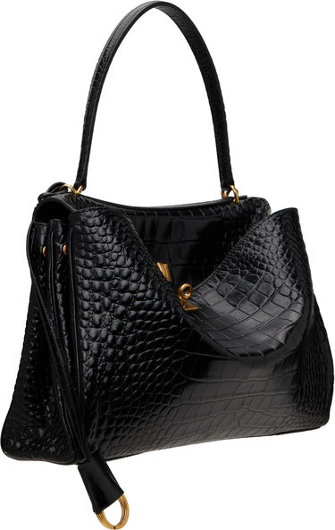 Tygpåse Balenciaga Croc Rodeo Medium Bag Svart | 789772 2AA5L, 1