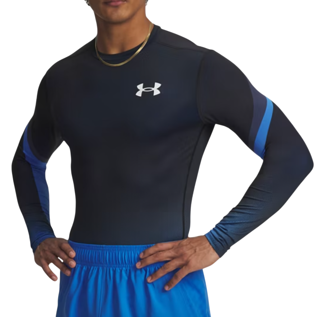 T-shirt Under Armour Under Armour Heatgear Sub Crew Long Sleeve T-Shirt Svart | 6007631-402, 0