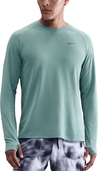 Sweatshirt Nike Stride Textured Long-Sleeve Running Top with Thumbholes Turkos | hv2705-017, 0