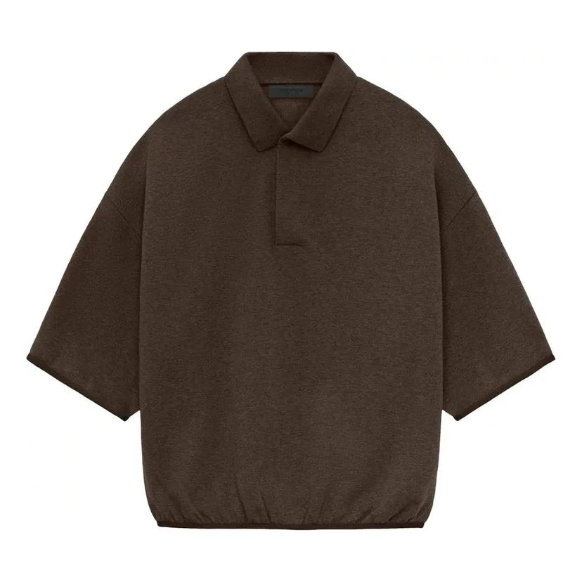 Polotröja Fear of God Essentials 3/4 Sleeve Polo Brun | 192SU244402F