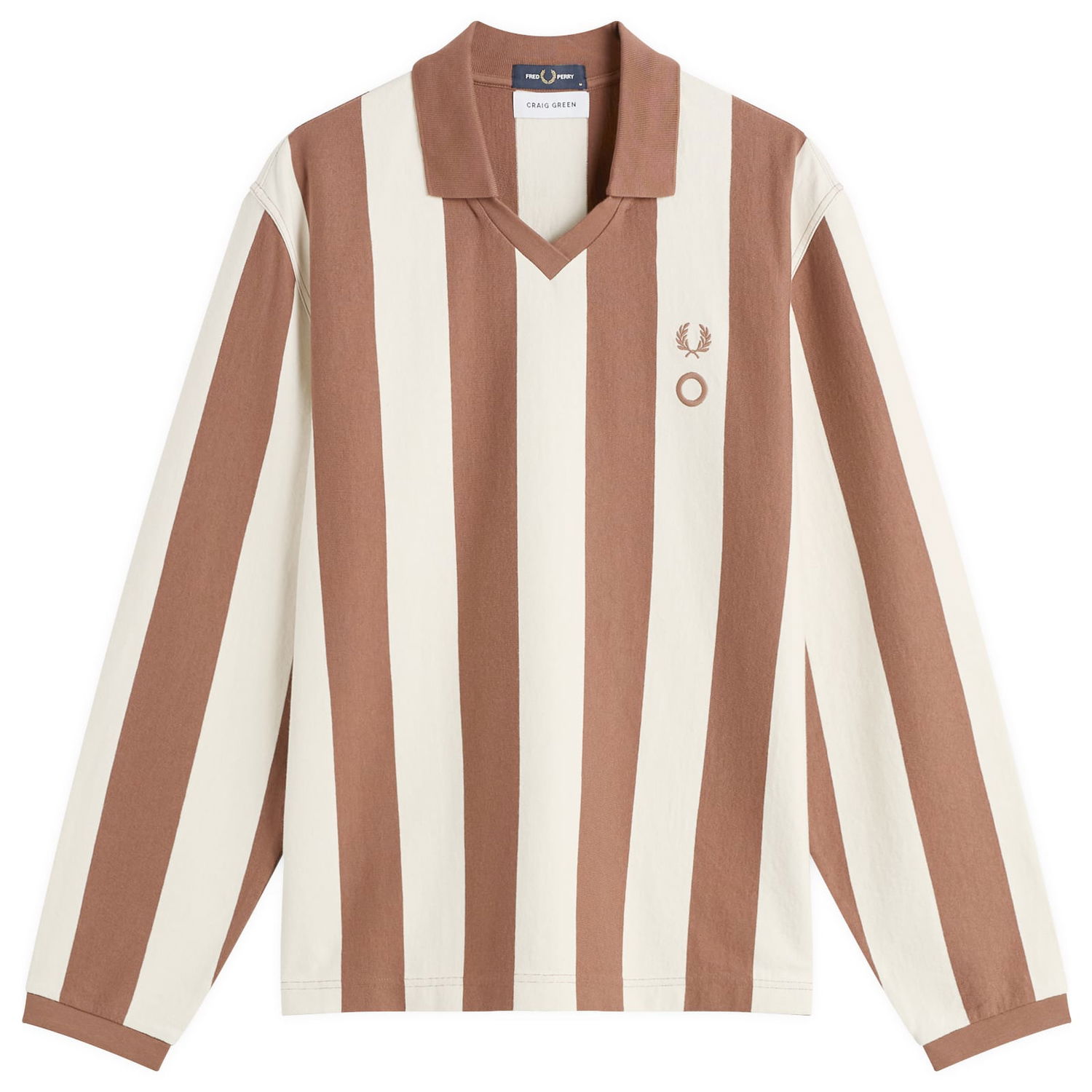 Polotröja Fred Perry x Craig Green Heavy Weight Long Sleeve Striped Polo Shirt Flerfärgad | SM1142-76A, 0