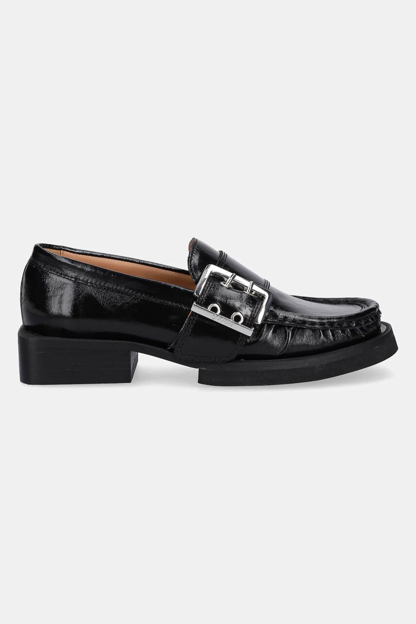 Sneakers och skor GANNI GANNI Buckle Loafers Svart | S2534, 1