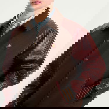Bomberjacka Drôle de Monsieur Drole De Monsieur Wool and Leather Teddy Jacket Flerfärgad | I-JT220-WV015-DBN, 5