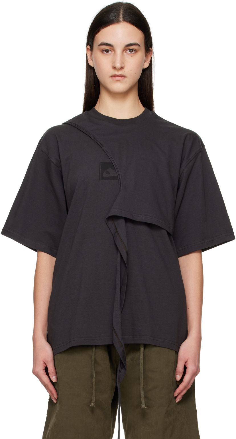 T-shirt Ottolinger Ottolinger Wrap T-Shirt Svart | 11510251501