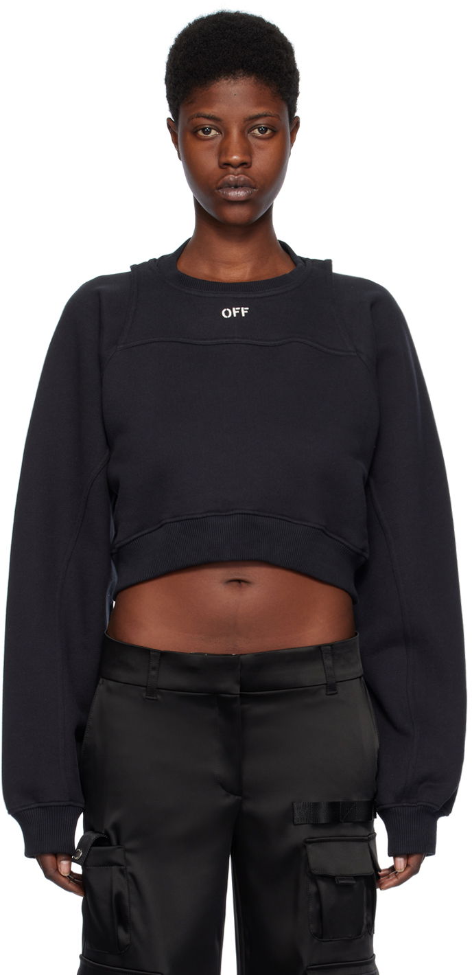 Sweatshirt Off-White Black 'Off' Stamp Sweatshirt Svart | OWBA071C99FLE0011001, 0