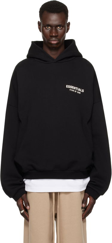 Sweatshirt Fear of God Fear of God ESSENTIALS Fleece Hoodie Svart | 192HO246250F, 0