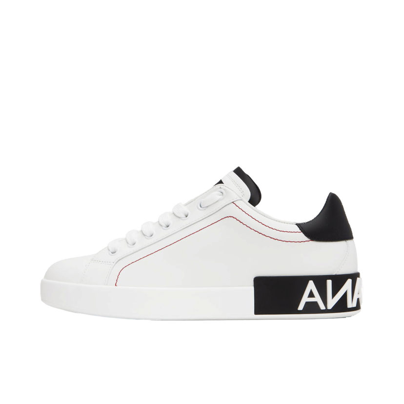 Sneakers och skor Dolce & Gabbana White Embossed Sneakers Vit | CS2216AH526