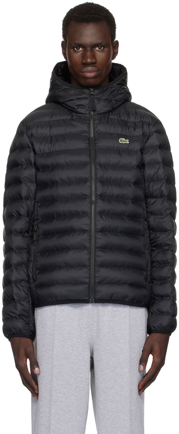 Pufferjacka Lacoste Puffer Jacket With Hood Svart | BH2909_031