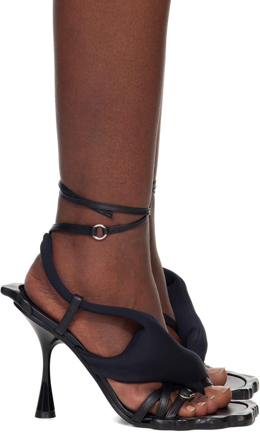 Skovård Ottolinger Ottolinger Flower Heeled Sandals Svart | 13190013102