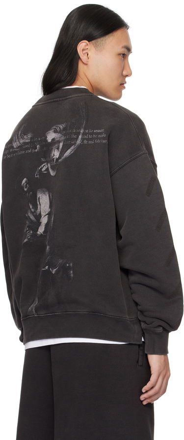 Sweater Off-White Off-White S.Matthew Skate Sweatshirt Svart | OMBA054C99FLE0091077, 2