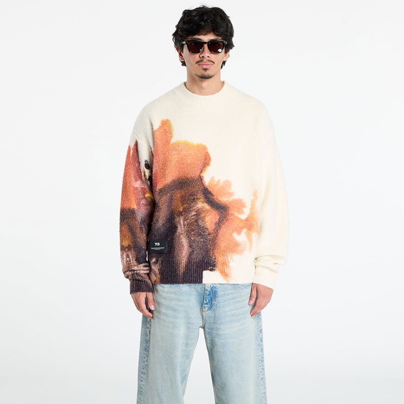 Sweater Y-3 Y-3 Graphix Knit Crew Sweater Vit | JX7332