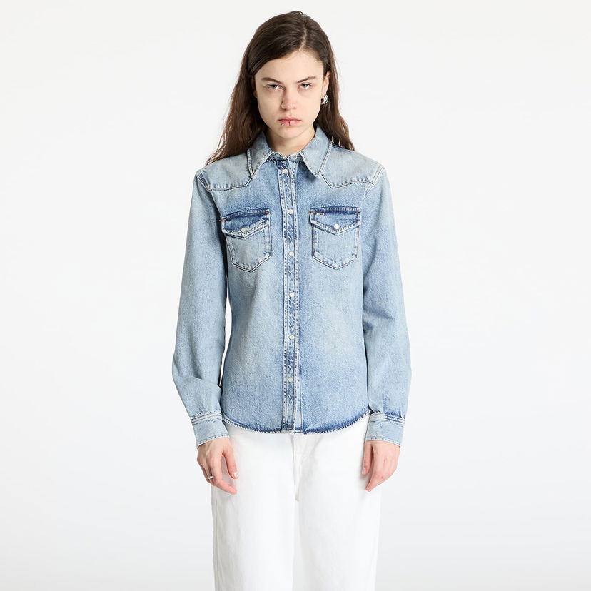 Skjorta Tommy Hilfiger Tommy Jeans Regular Western Denim Shirt Blå | DW0DW21416 1AB