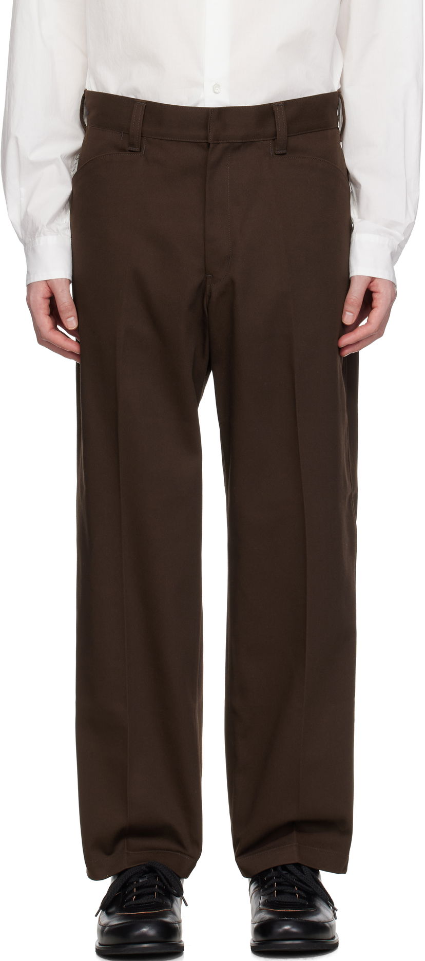 Byxor Neighborhood Neighborhood WP Wide Trousers Brun | 251SPNH-PTM01