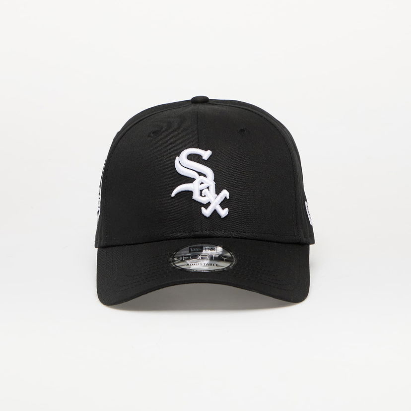Keps New Era Chicago White Sox 9FORTY Side Patch Adjustable Cap Svart | 60667440