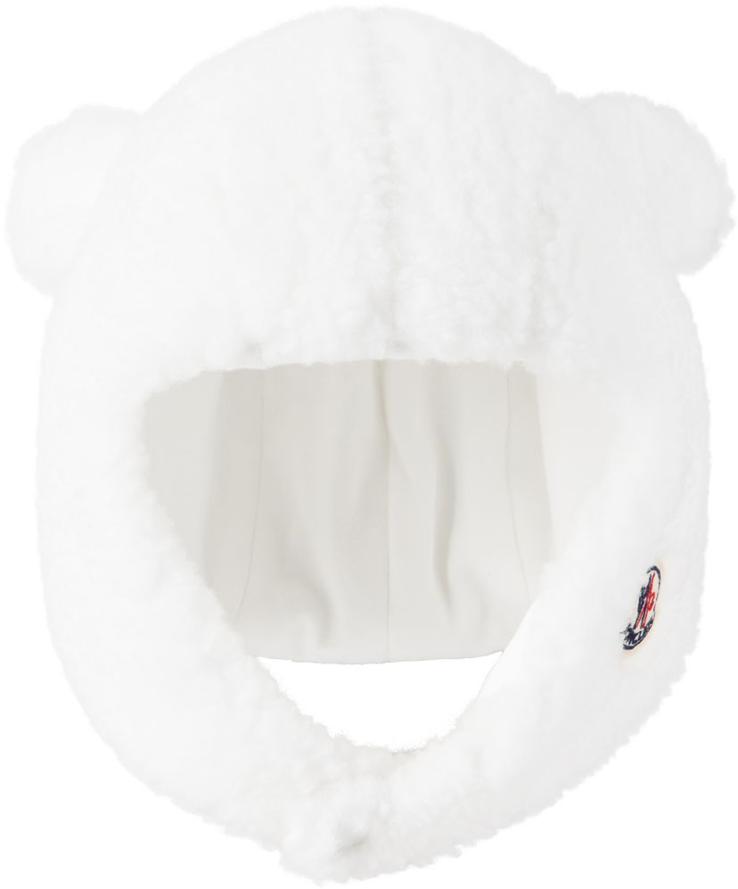 Mössa Moncler Moncler Enfant Teddy Earflap Beanie Vit | K29513B0000189A3X