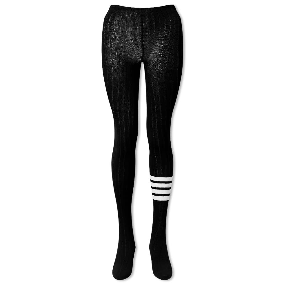 Strumpor Thom Browne Thom Browne 4 Bar Rib Merino Tights Svart | FAS125A-Y1023-001, 0
