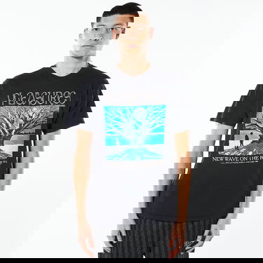 T-shirt Pleasures River Pigment Dye Tee Svart | P22SP050-BLACK, 0