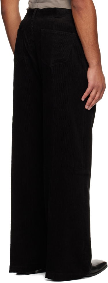 Byxor Rick Owens Corduroy Concordians Geth Trousers Svart | RU02E1333 MLC9, 2