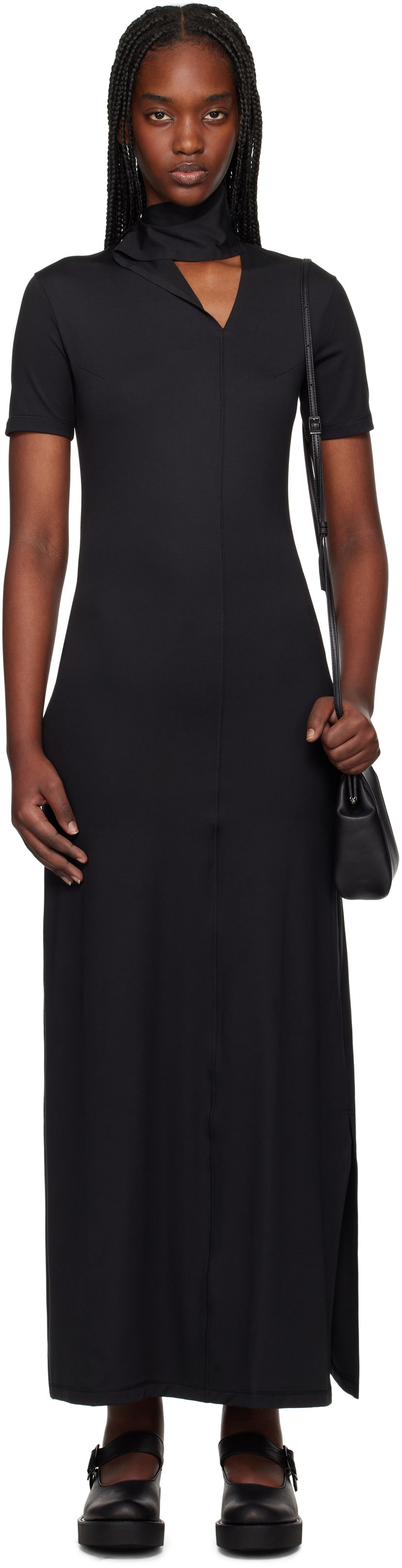 Klä Y-3 Y-3 Fitted Closure Maxi Dress Svart | JI7088