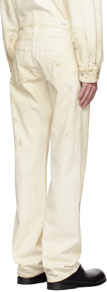 Jeans Helmut Lang Helmut Lang Low-Rise Painted Jeans Beige | O05DM201, 2
