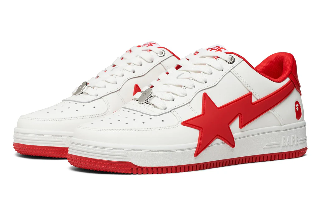 Sneakers och skor BAPE Bape Sta OS #2 White/Red Vit | 1K20-191-314-RED, 1