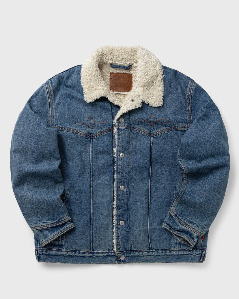 Jacka Levi's Sherpa Trucker Jacket Blå | 002WX-0001