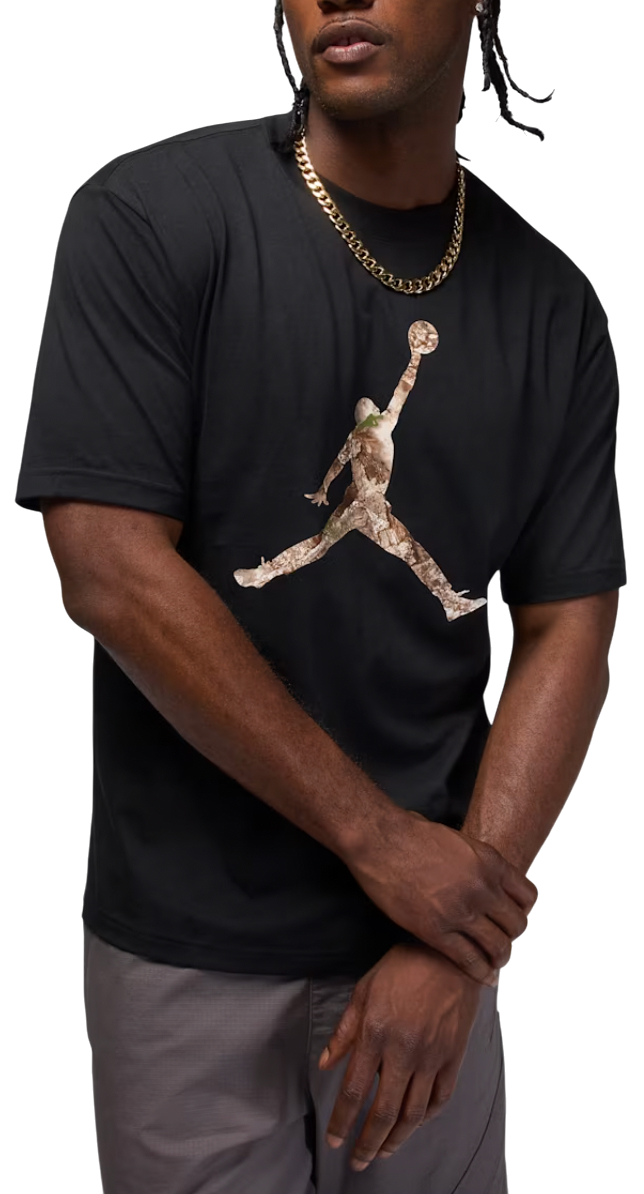 T-shirt Jordan Brooklyn Realtree Jumpman T-Shirt Svart | hq9016-010, 0