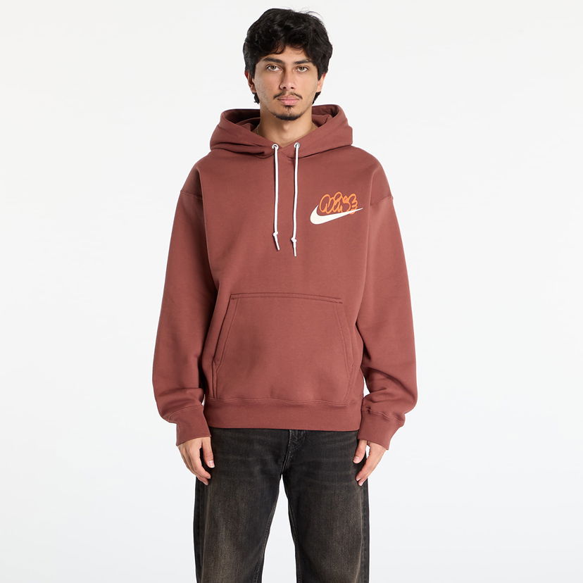 Sweatshirt Nike Solo Swoosh Fleece Hoodie Brun | IH4293-218