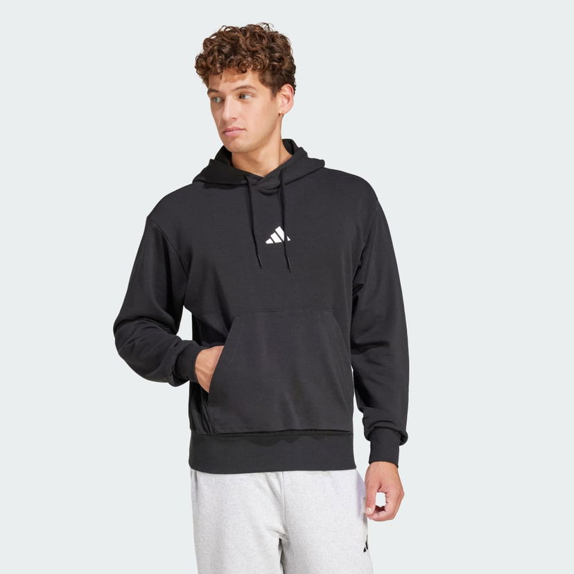 Sweatshirt adidas Performance Essentials Feel Cozy Terry Hoodie Svart | JE3849