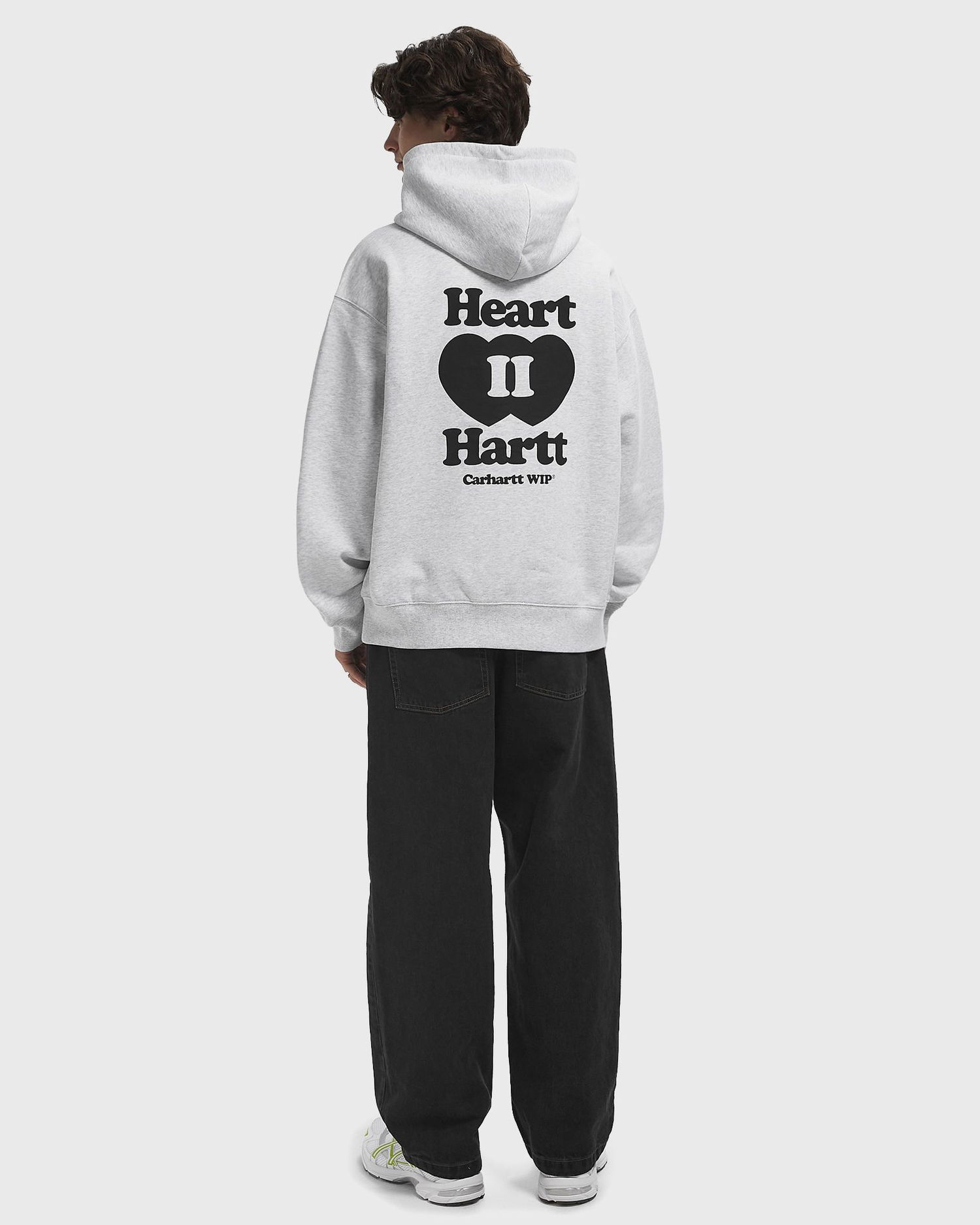 Sweatshirt Carhartt WIP Heart II Hartt Zip-Up Hoodie Grå | I035176-482.XX, 1