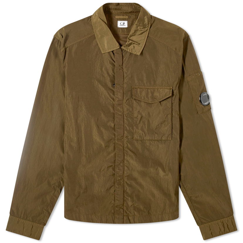 Jacka C.P. Company Chrome-R Pocket Overshirt Brun | CMOS039A-005904G-683