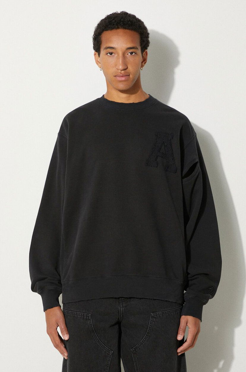 Sweatshirt Ambush Hole Sweatshirt Svart | BMBA004F24FLE0011010