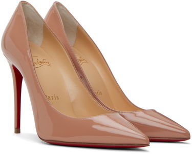 Smycke Christian Louboutin Christian Louboutin Kate 100 Patent Leather Pumps Beige | 3191411, 3