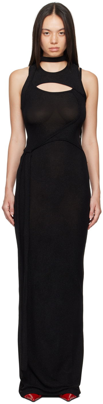 Klä Ottolinger Ottolinger Layered Cutout Maxi Dress Svart | 1040304921
