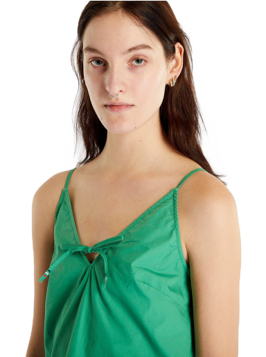 Linne Tommy Hilfiger Poplin Strappy Top Grön | DW0DW15200 LY3