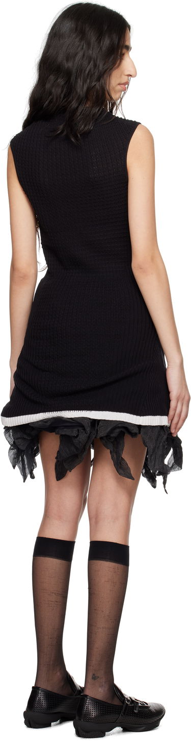 Klä KIKO KOSTADINOV Kiko Kostadinov Vecto Knit Tunic Minidress Svart | KKWSS25KN03-95, 2