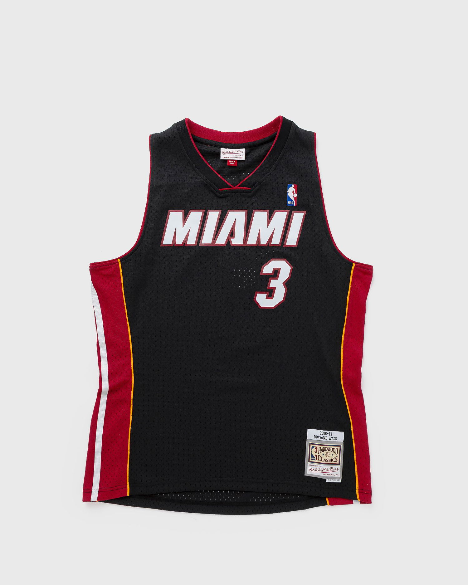 Jersey Mitchell & Ness NBA SWINGMAN JERSEY MIAMI HEAT 2012-13 DWYANE WADE #3 Svart | SMJY6132-MHE12DWABLCK, 0
