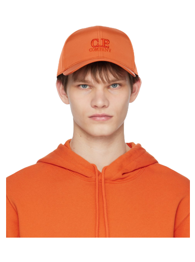 Keps C.P. Company Goggle Cap Orange | 14CMAC146A-005904A
