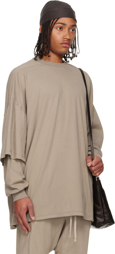 Sweatshirt Rick Owens Concordians Tommy Hustler Layered Sleeve Oversized Sweatshirt Beige | DU02E7266 JDB, 1