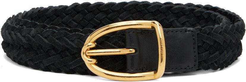 Bälten Tom Ford TOM FORD Woven Suede Belt Svart | TB314-ICL095X