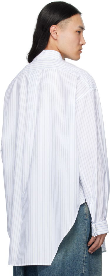 Skjorta HED MAYNER Hed Mayner Kidassia Striped Collared Shirt Vit | HMMB60001P-HB049, 2