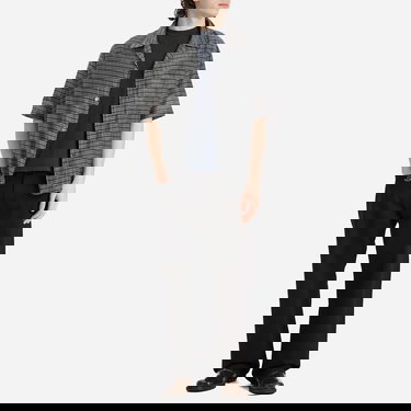 Skjorta OUR LEGACY Our Legacy Heusen Short Sleeve Shirt, Picnic Check Grå | M2252HP, 4