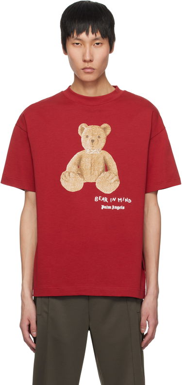T-shirt Palm Angels Palm Angels 'Bear in Mind' T-Shirt Röd | PMAA001S25JER0052560, 0