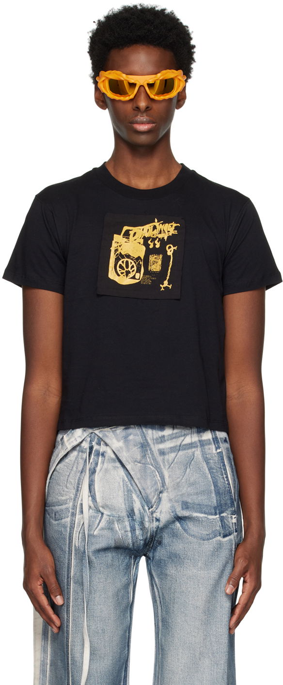 T-shirt Ottolinger Ottolinger Patch Graphic T-Shirt Svart | 1501408, 0