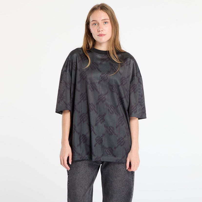 T-shirt DAILY PAPER T-shirt Matchstick Mesh Ss T-Shirt Rosin Green Svart | 2521065