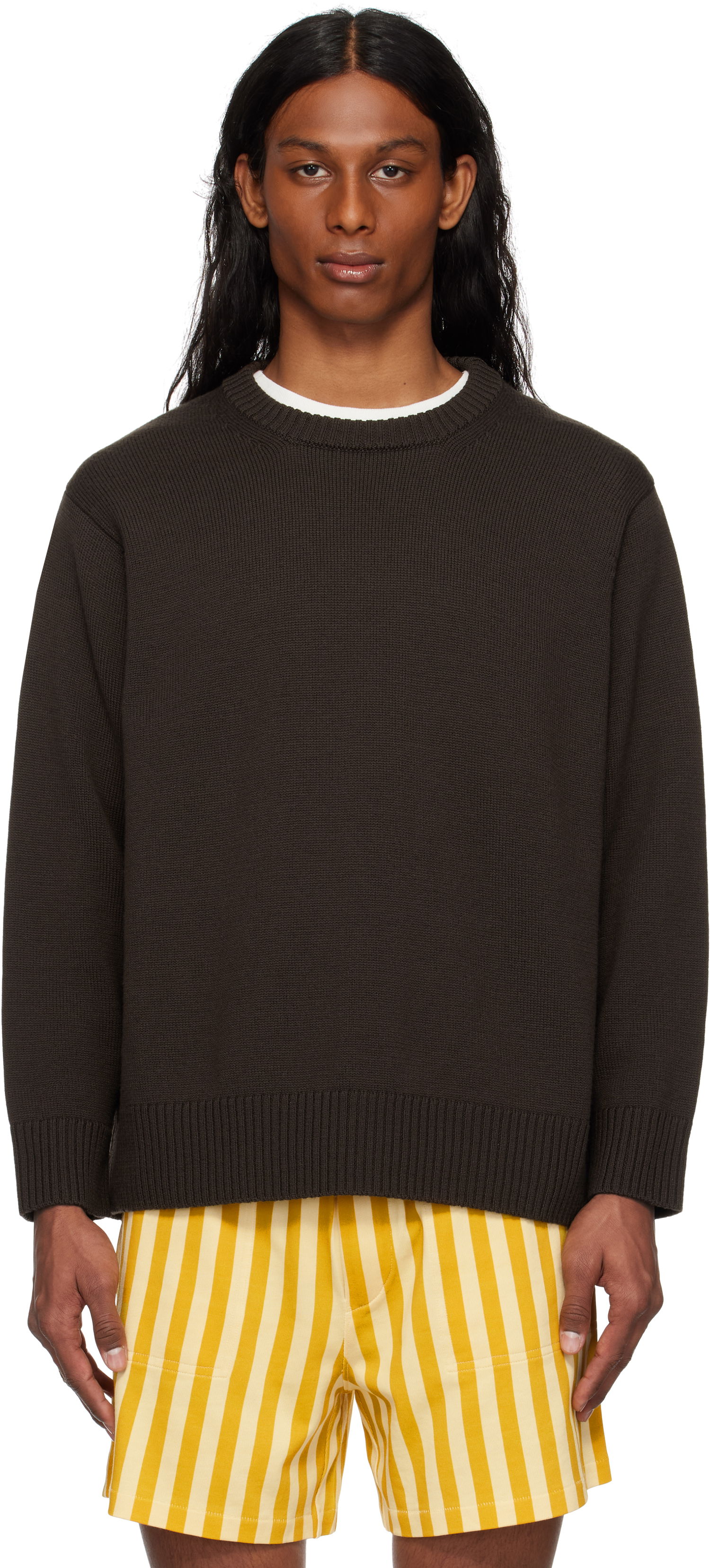 Sweater Bode Bode Juniper Sweater Brun | MRS25KT028, 0