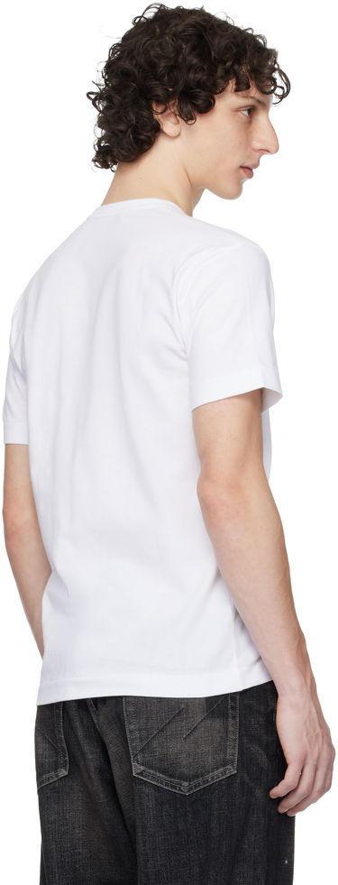 T-shirt Comme des Garçons Play Pastel Heart & Emblem Tee Vit | AX-T106-051, 2