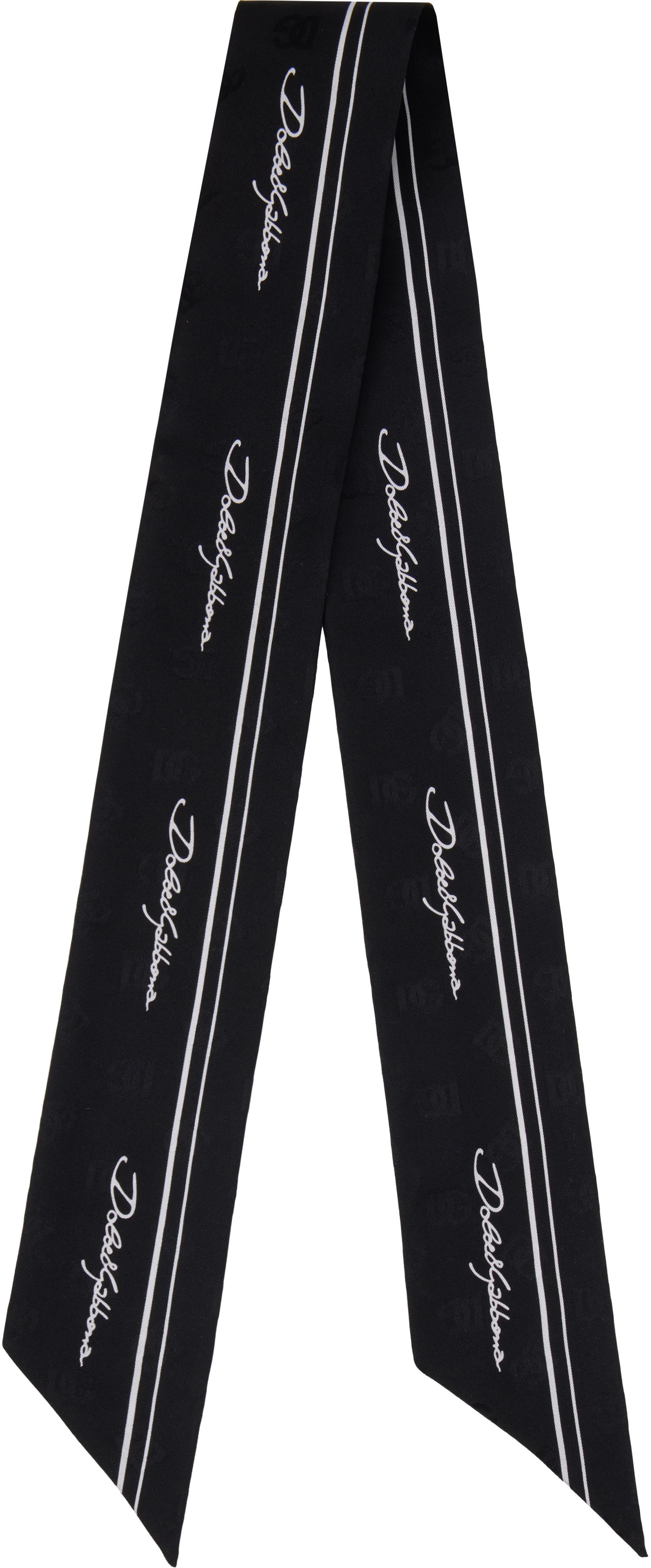 Halsduk Dolce & Gabbana Twill Headscarf Svart | FS215A GDCQO, 1