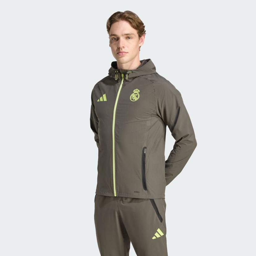 Jacka adidas Performance Real Madrid Tiro 25 Competition Travel Jacket Grön | JV5322
