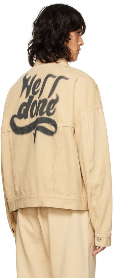 Jacka We11done We11done Trucker Denim Jacket Beige | WD-DJ3-22-376-U-BG, 2